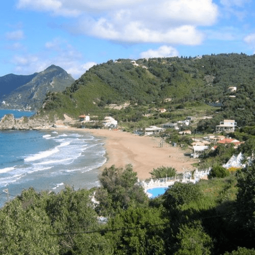 Glyfada Beach tour on Corfu